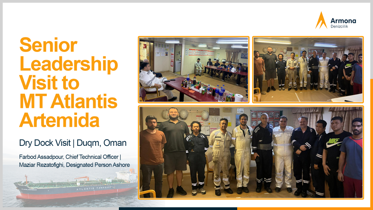 Armona Senior Team Visits MT Atlantis Artemida During Dry Dock in Duqm, Oman